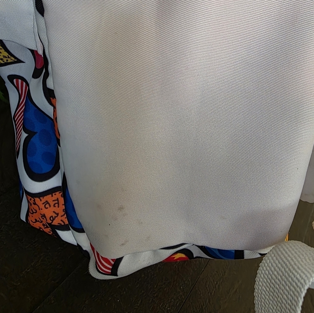 BRITTO Colorful Heart Print Backpack-Romero Britto - Picture 9 of 14